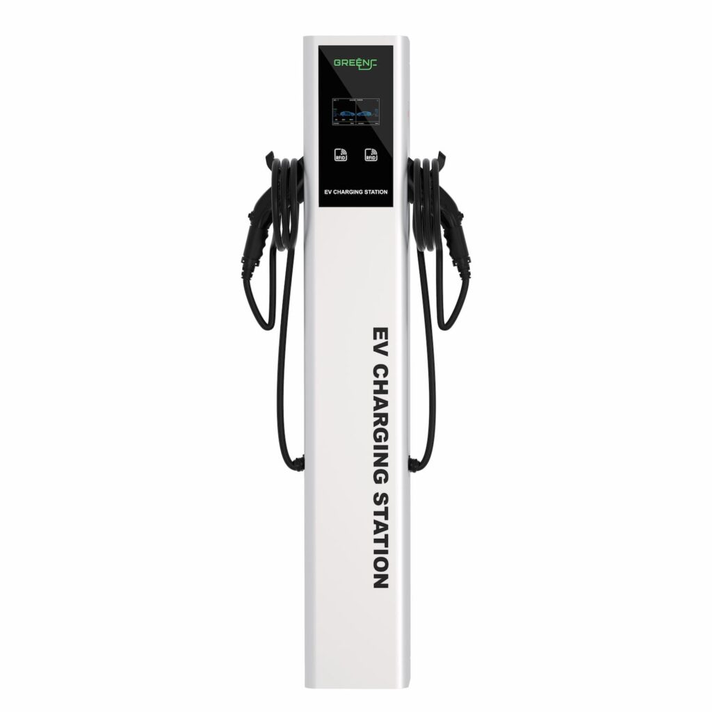 S04 dual gun floor stand ev charging station
