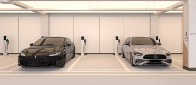 S03 Floor-mounted EV charging station indoor parking lot