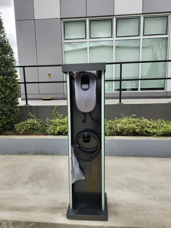 Estación de carga de CA S02 para vehículos eléctricos, para uso comercial o doméstico.