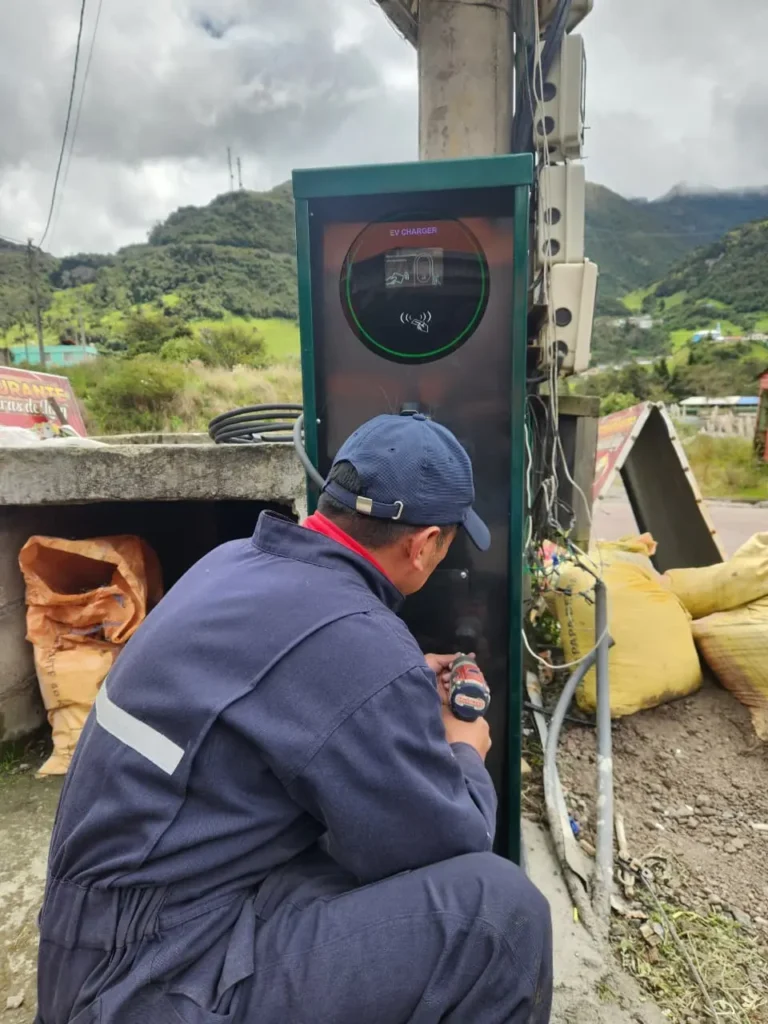 S01 EV charging station installation in North America