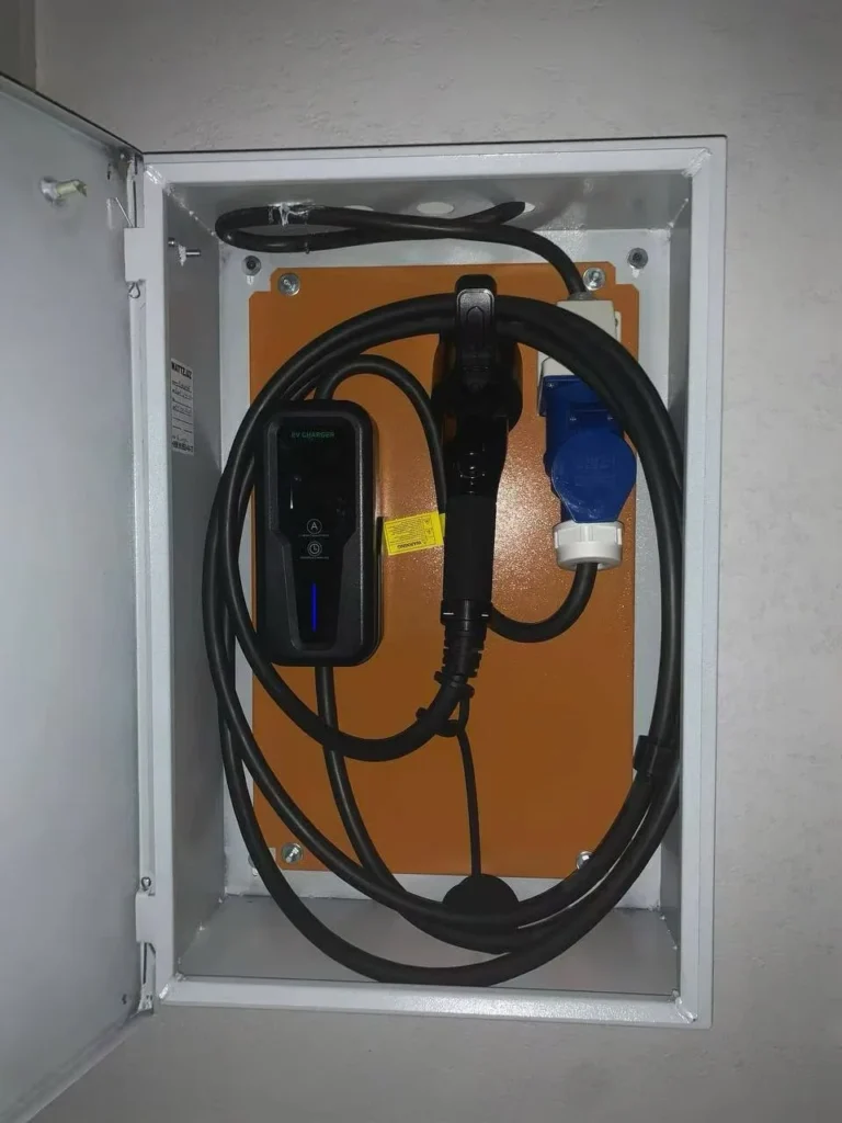 A01 portable EV charger installation